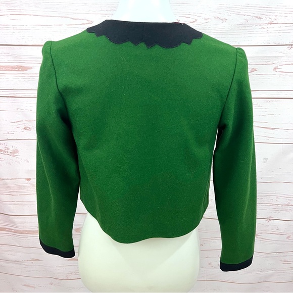 Vintage German Trachten Tostmann Bavarian Dirnd Oktoberfest Wool Blazer Jacket - Picture 7 of 9